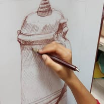 pracownia plastyczna Galeria Sznurki Warszawa_studium przedmiotu_sepia